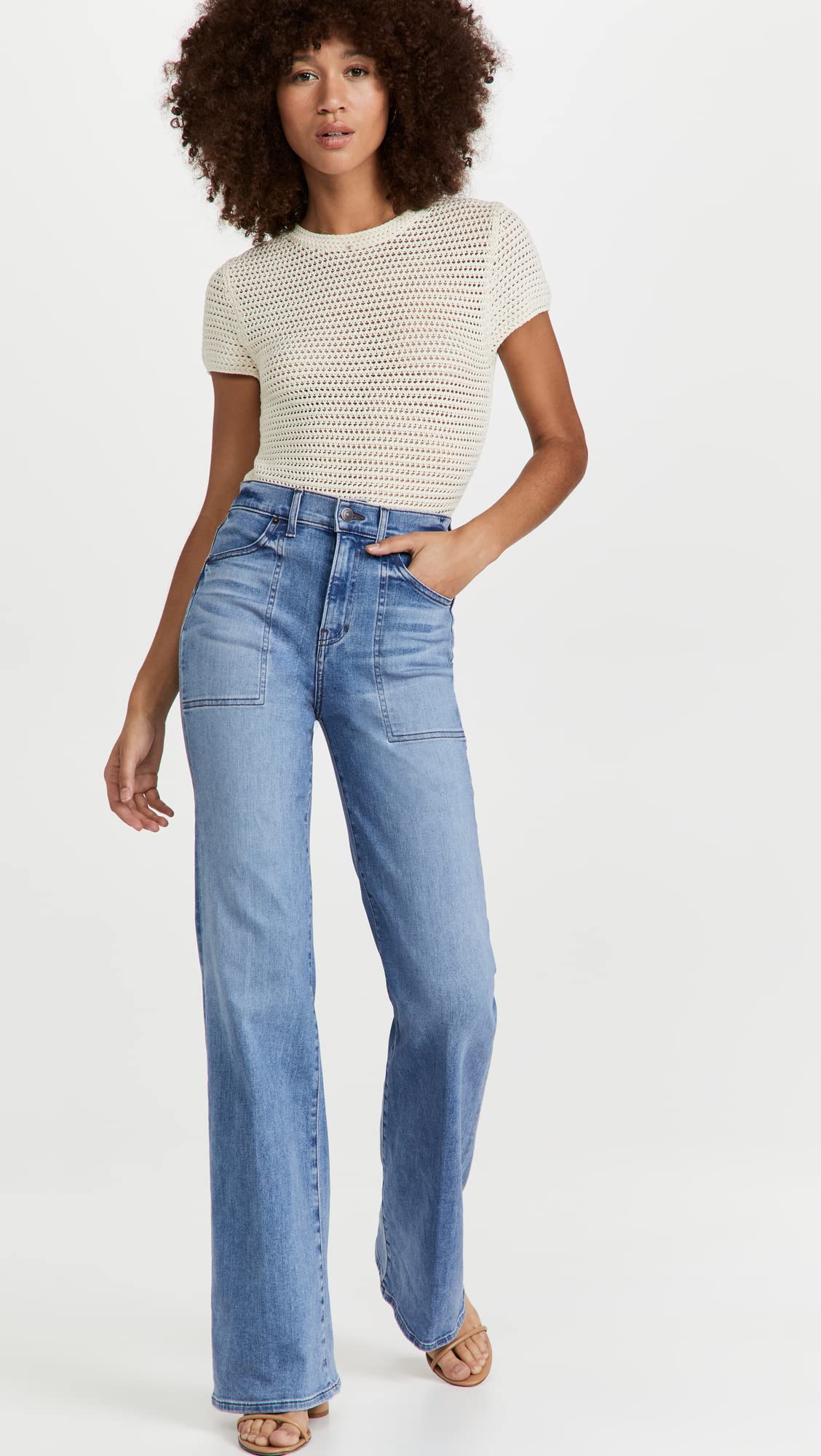 Women's High Waisted Wide Leg Jeans - Stretchy Denim Pants for Casual & Work Outfits | Comfortable & Trendy for Everyday Wear