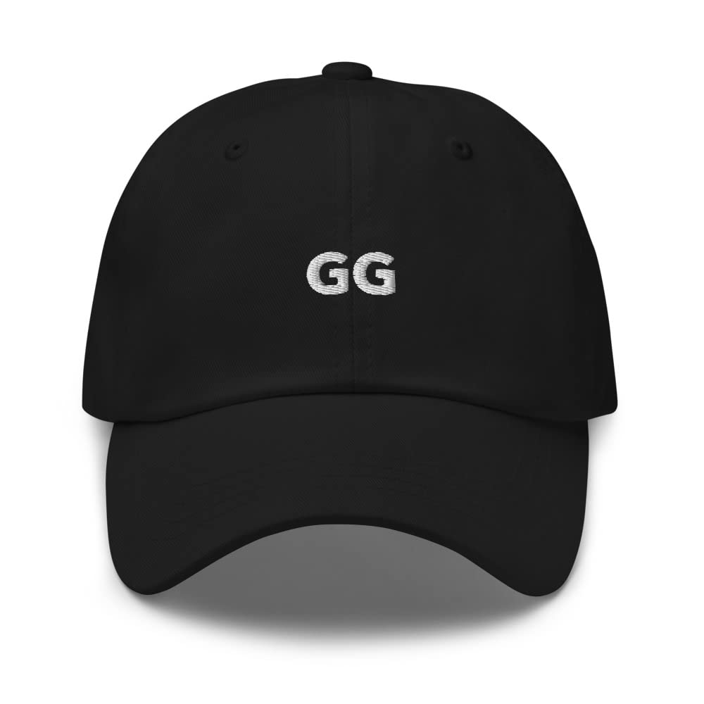 GG Good Game Embroidered Adjustable Dad Hat - Stylish Video Game Cap for Men & Women - Perfect Gaming Gift for eSports Fans & Streamers - Wear to Tournaments, Live Streams & Casual Outings