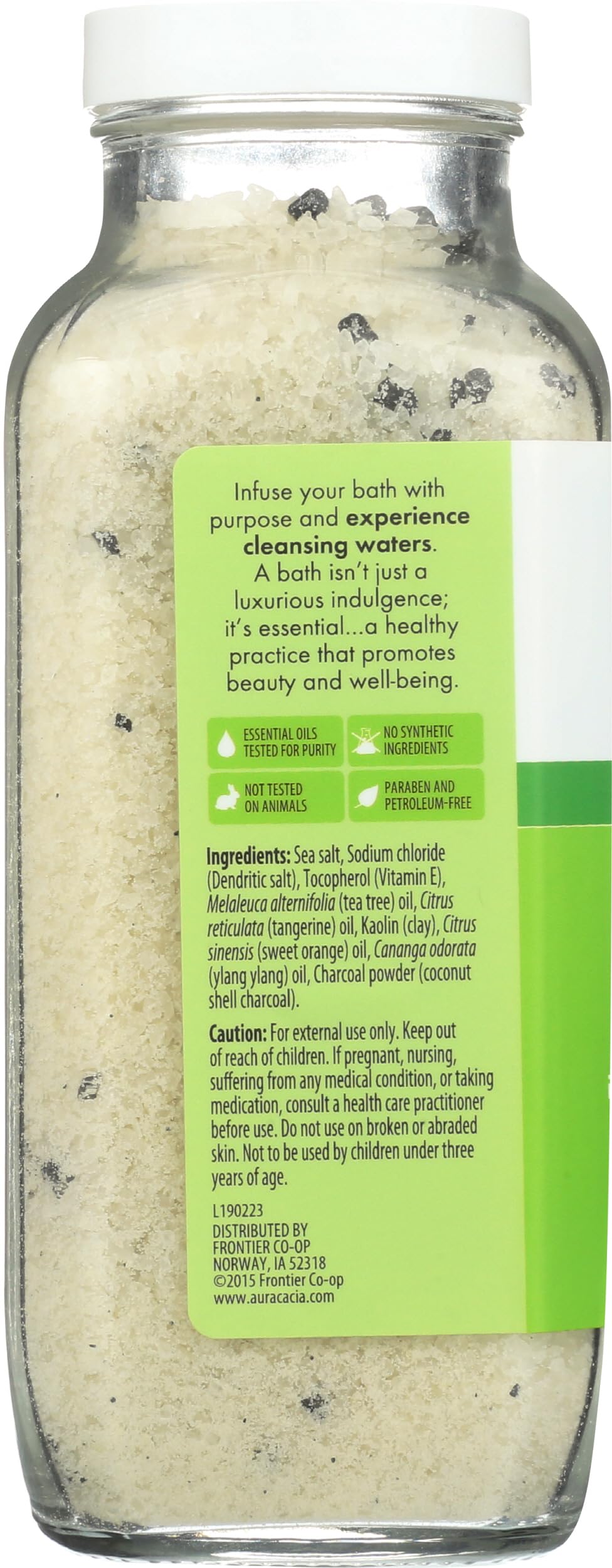 Aura Cacia Cleanse Body Soak - 18.5 oz | Detoxifying & Relaxing Bath Soak with Essential Oils for Stress Relief & Muscle Recovery | Perfect for Spa Nights & Self-Care Routines