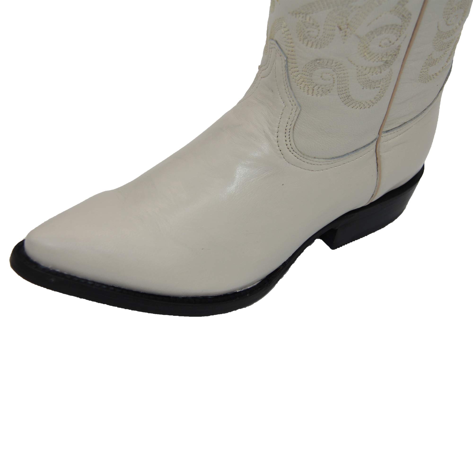 Authentic Cowhide Leather Men's Rodeo J-Toe Western Cowboy Boots - Durable & Stylish for Country Dancing, Rodeo Events & Casual Wear