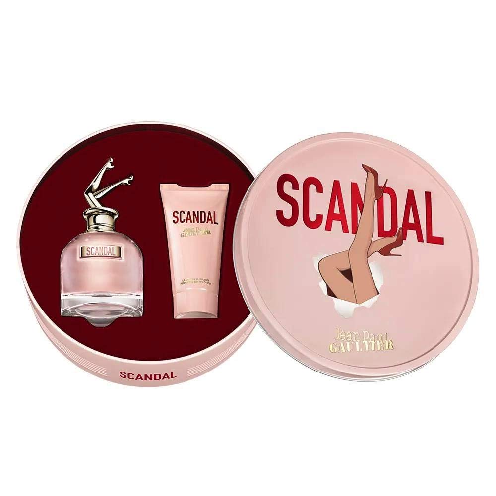 Jean Paul Gaultier Scandal Women's Perfume Gift Set - 2 Piece Eau de Parfum & Body Lotion - Perfect for Valentine's Day & Anniversary Gifts