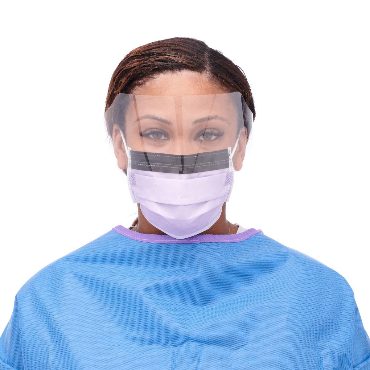 Level 3 Surgical Face Mask with Fluid Resistant Shield & Ear Loops - Box of 25 | Medical Protection for Healthcare Workers, Dentists & Essential Services