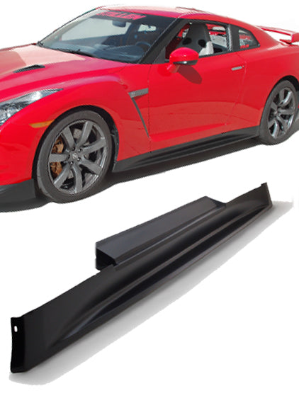 2009-2015 Nissan GT-R R35 Aero Side Skirts - High Performance Urethane Body Kit (GTRKB12829) | Perfect for Racing & Car Shows | Enhances Aerodynamics & Style