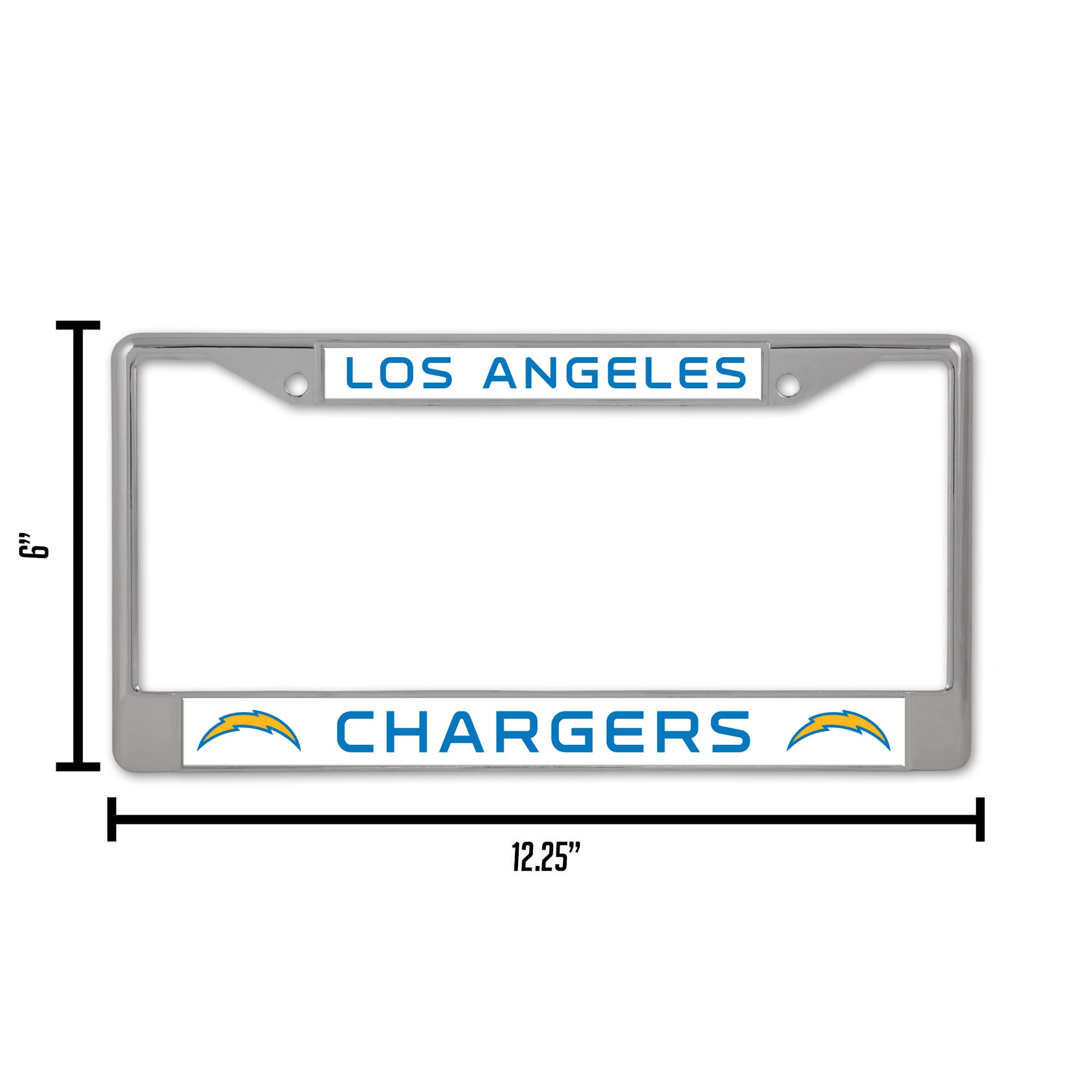 NFL Fan Shop Chrome License Plate Frame - Officially Licensed Team Logo - Perfect for Cars, Trucks & Tailgating