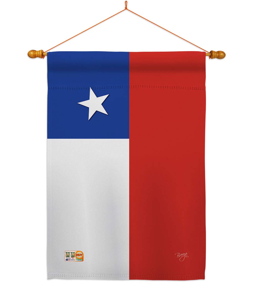 Chilean House Flag Set 28x40