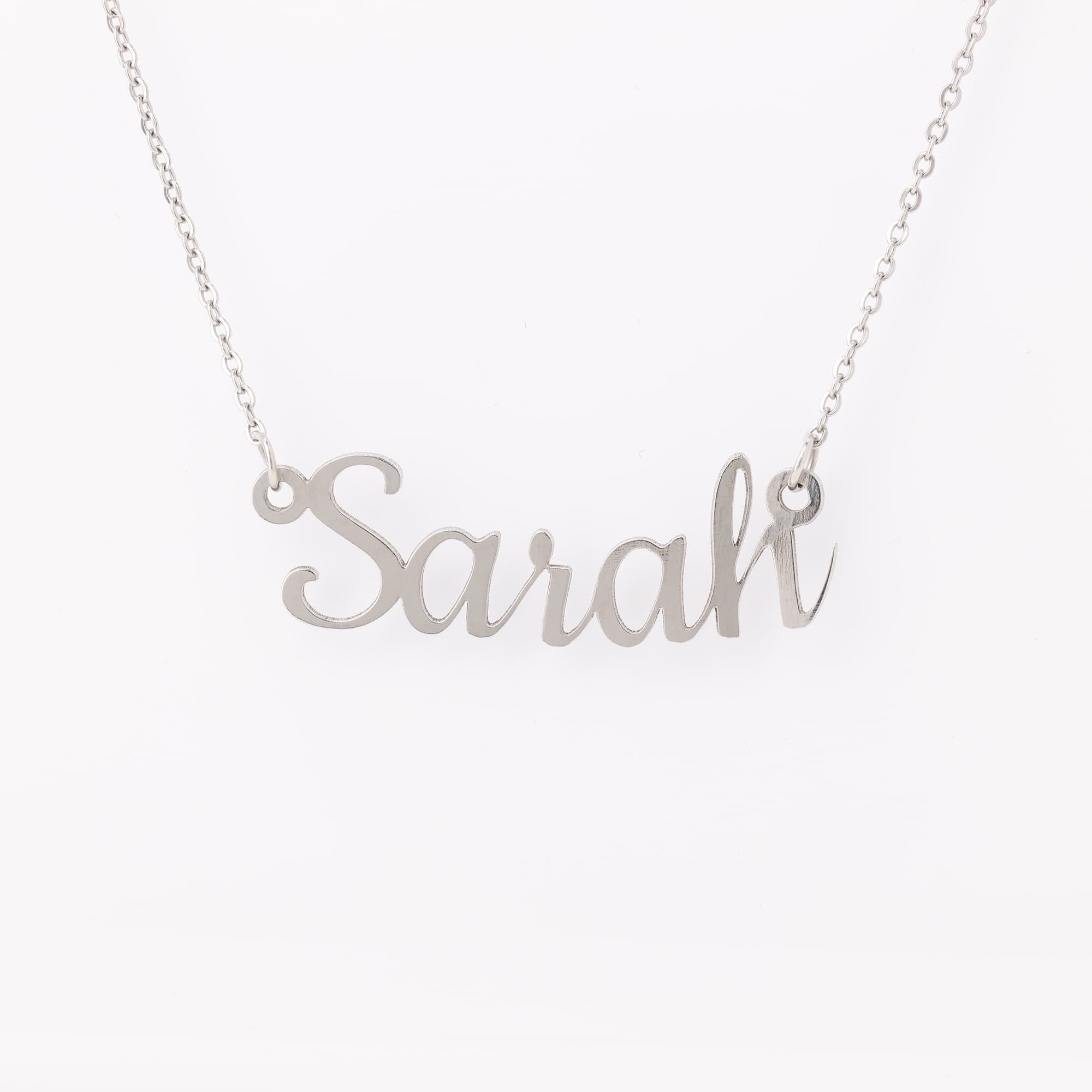 Personalized Name Necklace in Gold, Rose Gold, or Silver - Perfect Birthday Gift for Her, Anniversary Present, Bridesmaid Jewelry & Everyday Fashion Accessory