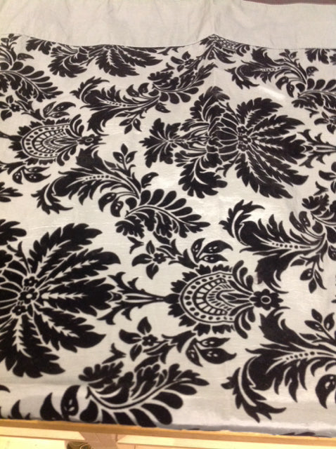 Elegant Silver & Black Table Runner Scarf - Perfect for Dining Table Decor, Wedding Centerpiece, and Holiday Party Decorations