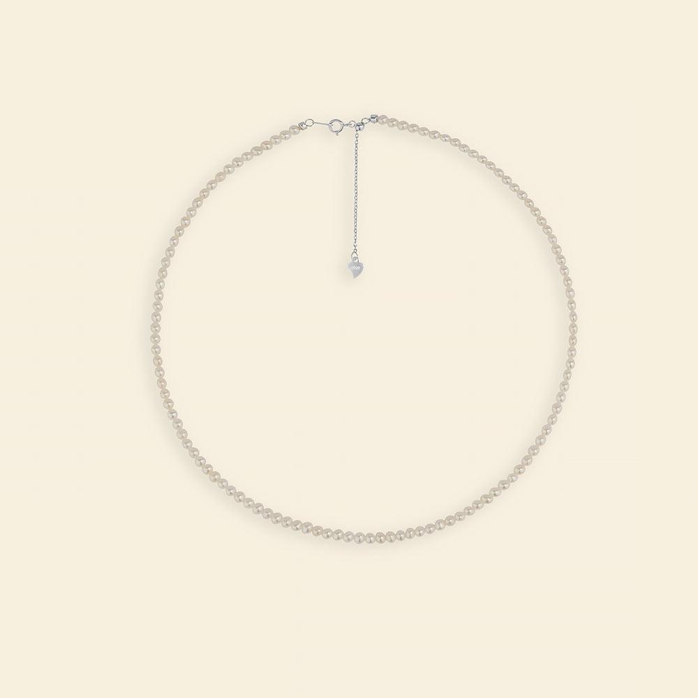 Elegant 3.5-4mm Freshwater Pearl Necklace - 16-18 Inch Strand for Women - Perfect for Weddings, Parties & Formal Occasions