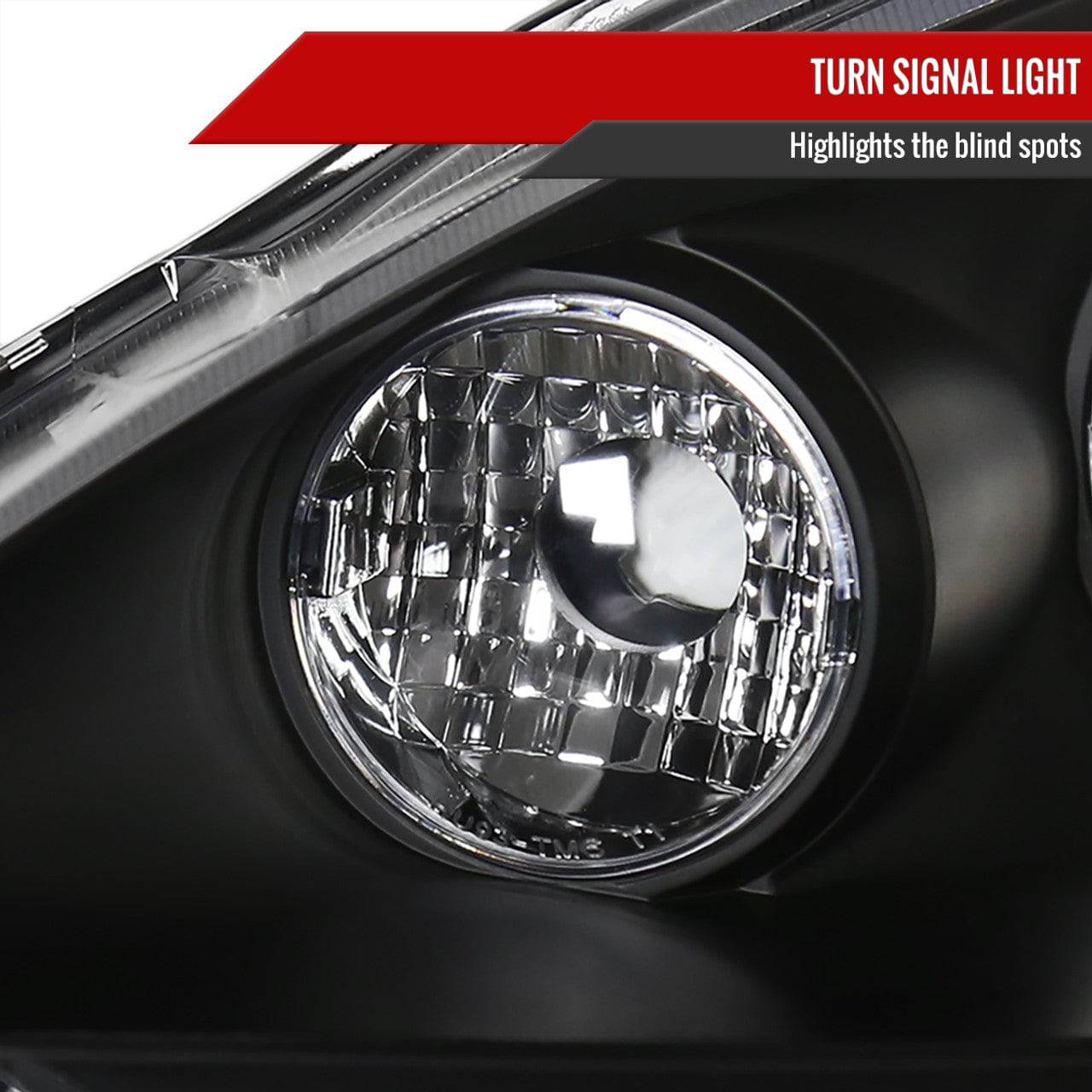 2002-2004 Acura RSX Halo Projector Headlights - Dual LED Angel Eye Headlight Assembly Replacement - Perfect for Night Driving & Car Upgrades