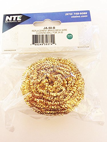 JA-50-B Replacement Brass Mesh Wire Cleaning Ball - Durable Scrubber for Pots, Pans & Grill Grates - Perfect for Kitchen, Camping & Outdoor Cooking