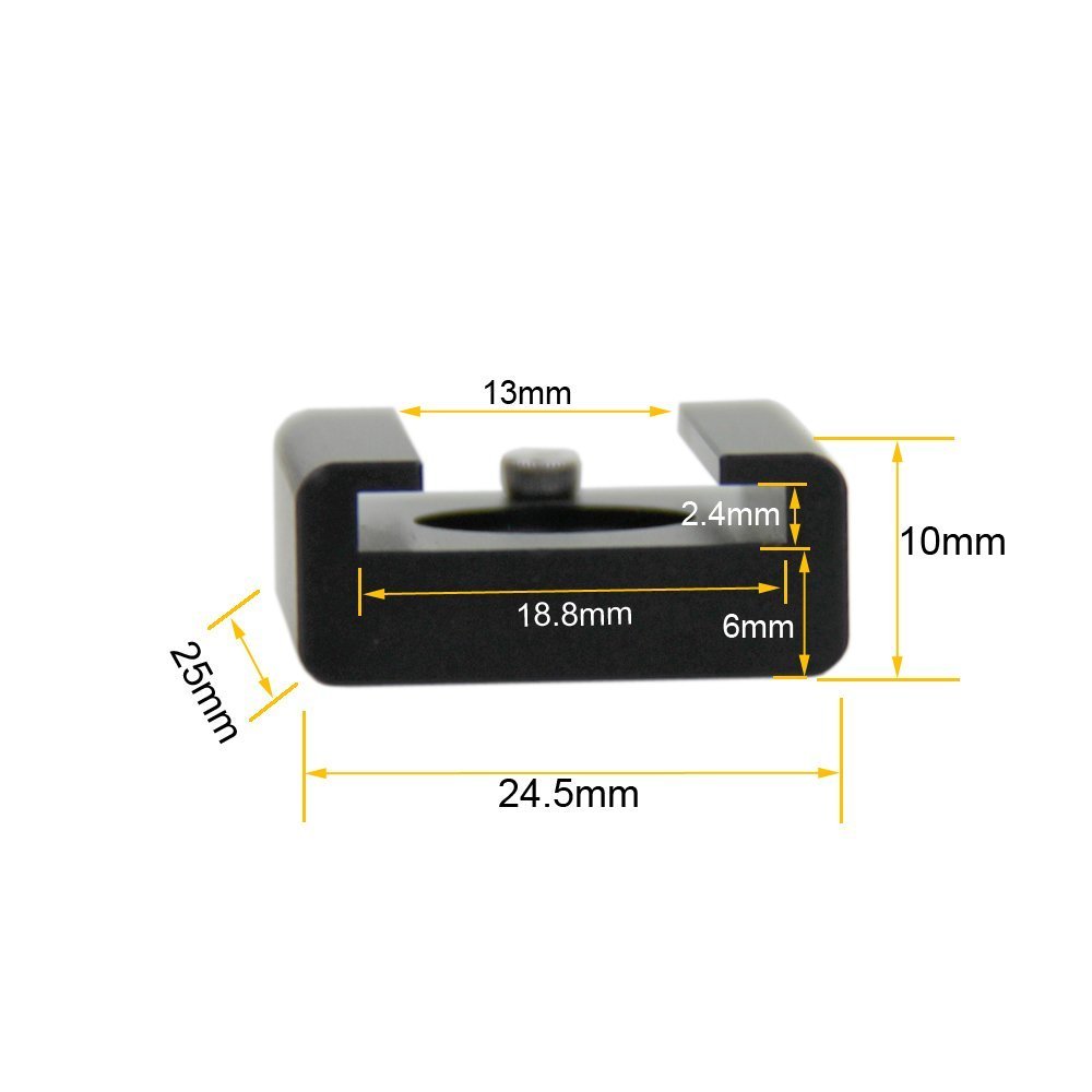 CAMVATE Quick Release NATO Rail with 15mm Rod Clamp & Cold Shoe Mount - Perfect for DSLR, Mirrorless Camera Rig Setup & Video Accessories
