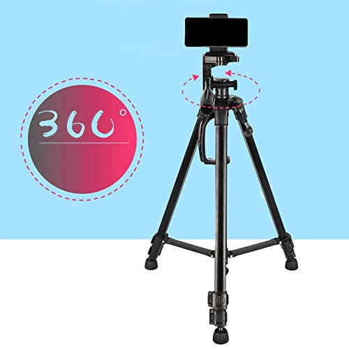 Eighosee 55 Inch/140cm Camera Tripod with Phone Holder & Carry Bag - Heavy Duty 3KG Max Load for DSLR, Smartphone, Live Streaming, YouTube Videos & Photography