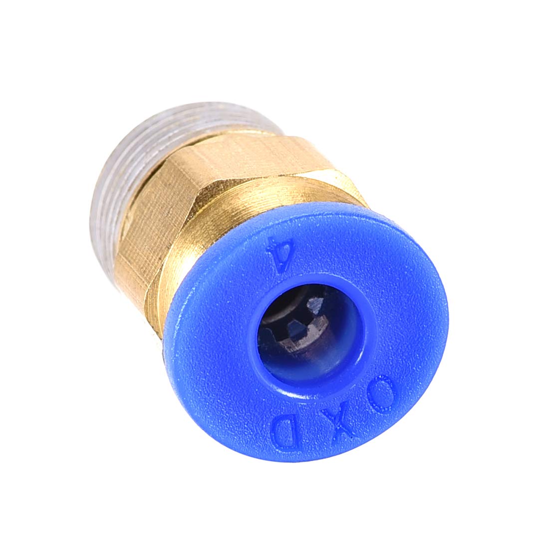 uxcell BSPT1/8 Pneumatic Fitting Push to Connect Adapter - 10pcs for 3D Printer Extruder, 4mm OD Hose & 1.75mm Filament - Air Compressor & DIY Projects Accessories