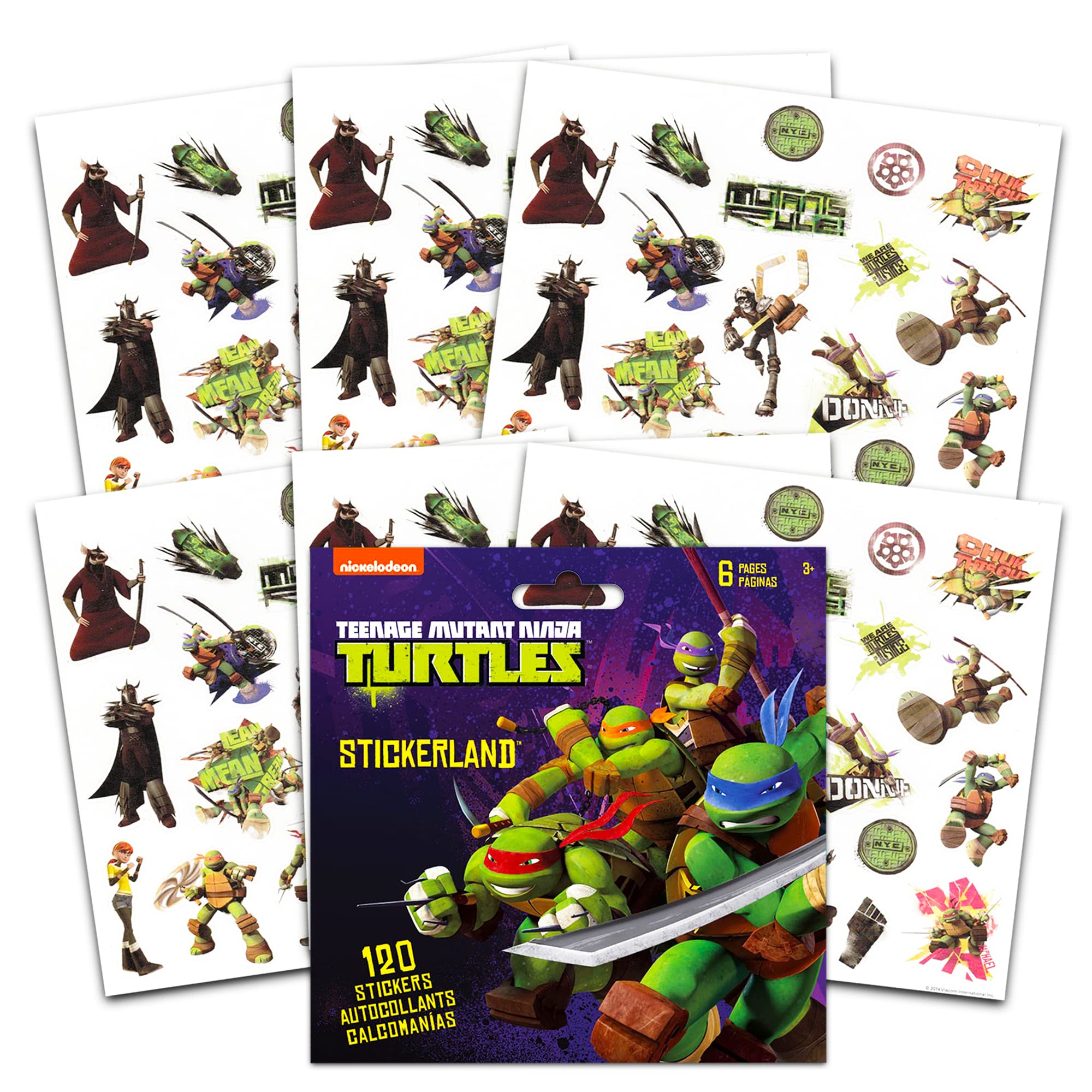 TMNT Backpack Set for Boys - 16” Teenage Mutant Ninja Turtles School Backpack with Water Bottle & Stickers | Durable Kids Backpack for School, Travel & Sports | Official TMNT Merchandise