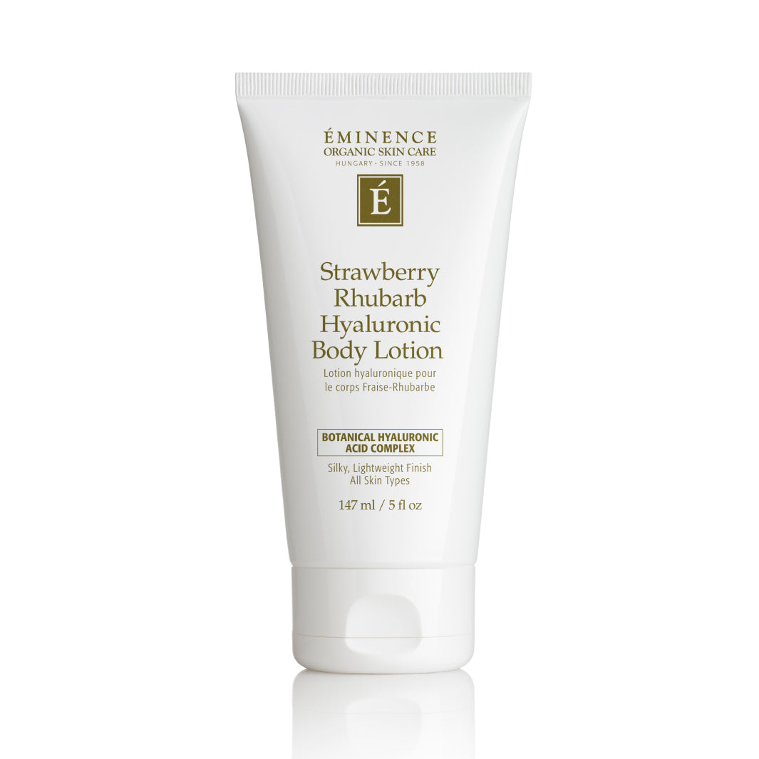 Eminence Organics Strawberry Rhubarb Hyaluronic Body Lotion - Hydrating & Nourishing Moisturizer for Dry Skin | Perfect for Daily Use & Spa Days