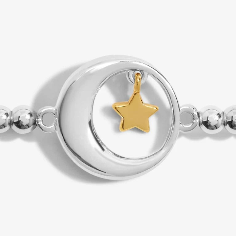 Joma Jewellery Bracelet for Kids - A Little Shoot for the Moon and Land Among the Stars | Inspirational Children's Jewelry Gift for Birthdays, Graduation & Special Occasions