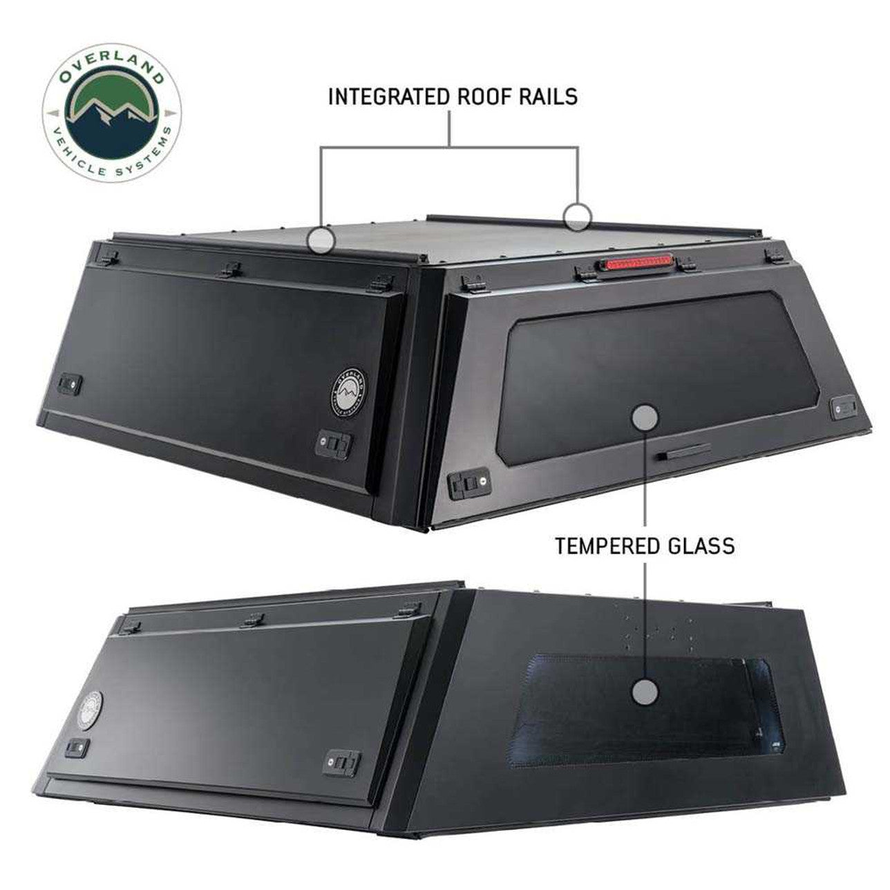 2021 Ford F-150 5.5ft Bed Overland Vehicle Systems Expedition Truck Cap - Durable Truck Canopy for Camping & Off-Road Adventures