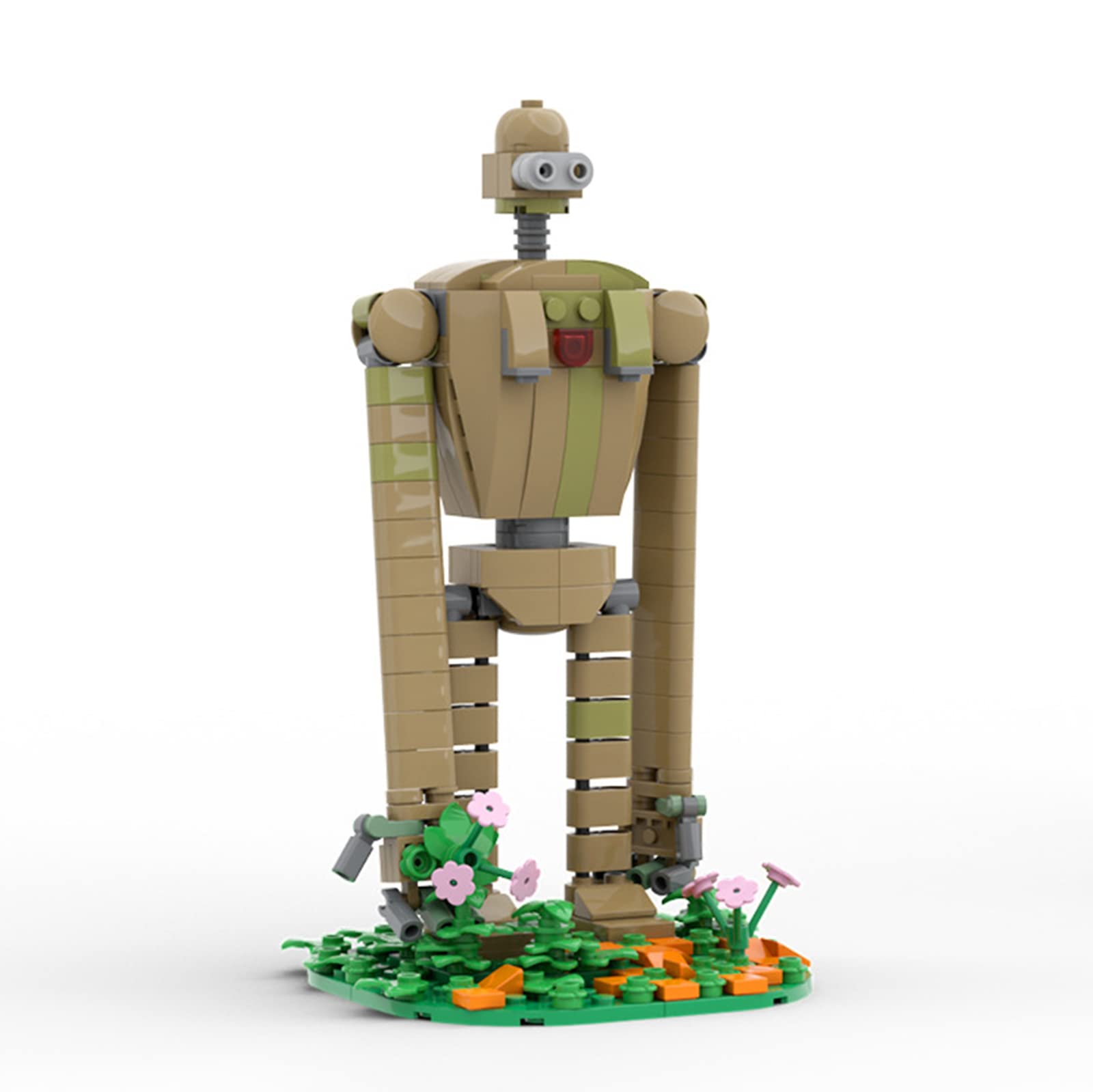Gardener Robot Building Block Set - 270pcs Castle in The Sky Action Figures & Soldiers Model Engineering Brick Kit for Adults, Perfect Gift for Anime Fans & Collectors - Great for Home Decoration, Creative Play & STEM Learning