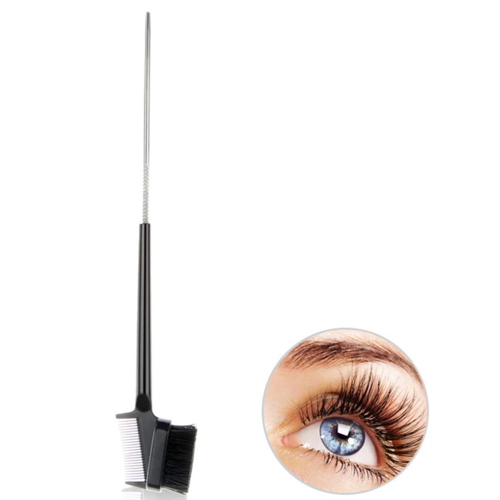 2pcs Double Head Eyebrow Comb & Brush - Professional Eyebrow Grooming & Makeup Tool for Women - Perfect for Eyebrow Shaping, Eyelash Combing & Beauty Routine - Portable Double-ended Cosmetic Brush for Home & Travel Use