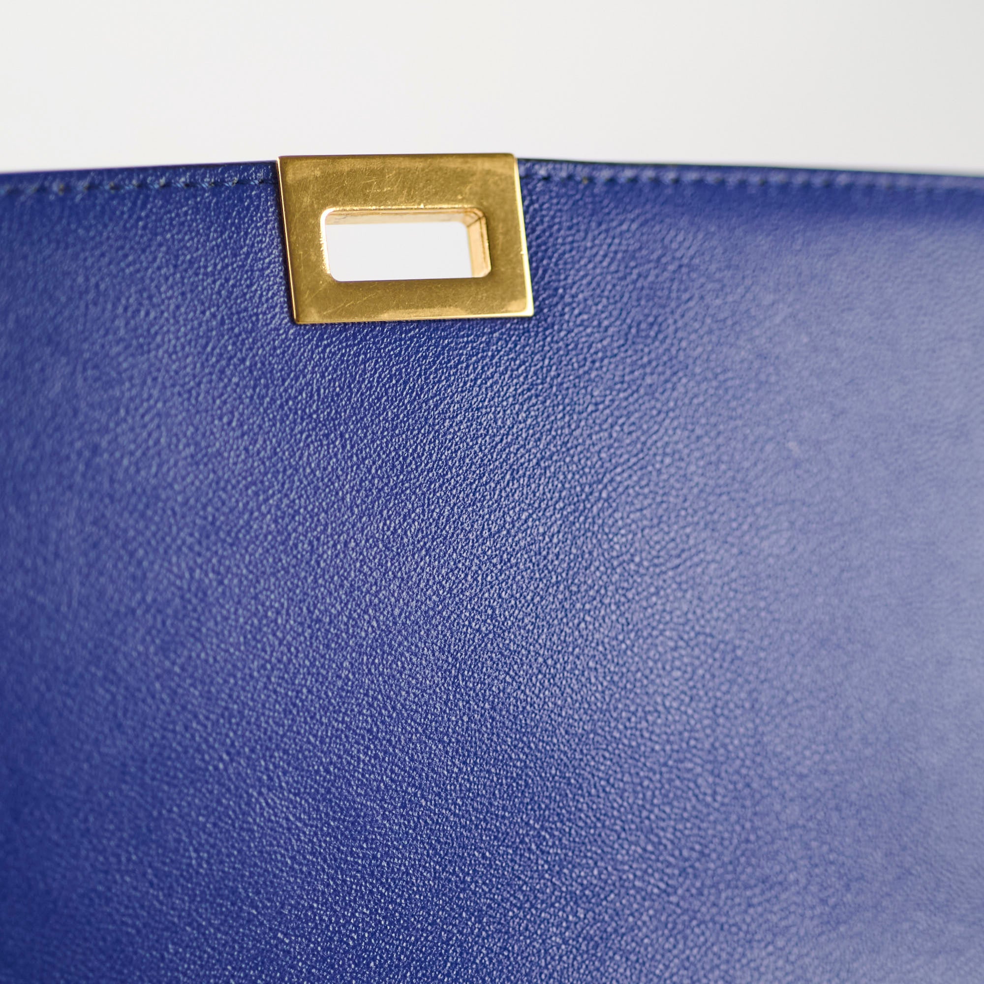 Celine Small Trapeze Bag in Blue | Genuine Leather Crossbody Purse for Women | Perfect for Work, Travel & Evening Events