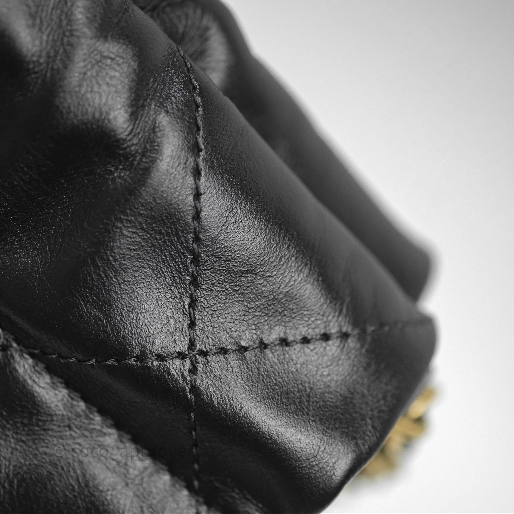 Chanel 22 Small Handbag Black Shiny Calfskin Leather with Aged Gold Hardware - Luxury Crossbody Bag for Women, Perfect for Date Night & Evening Events