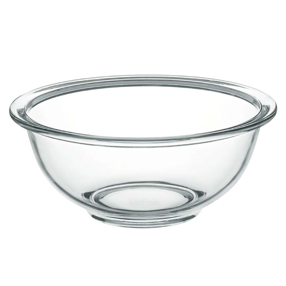 Iwaki Heat Resistant Glass Mixing Bowl - 4.5QT Tempered Borosilicate Glass Bowl for Baking, Cooking & Food Storage - Microwave, Oven & Freezer Safe - Perfect for Meal Prep, Mixing Dough & Serving Dishes