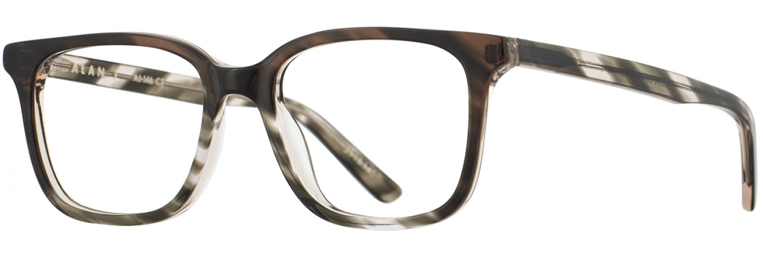 Alan J AJ146 Stylish Eyeglasses for Men & Women - Trendy Lightweight Frame for Clear Vision | Perfect for Reading, Work & Daily Wear