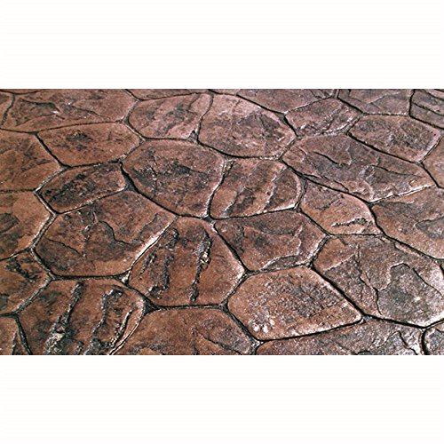 Bon Tool Floppy Random Stone Texture Mat - Non-Slip Surface for Concrete Stamping & Decorative Flooring - Ideal for DIY Projects, Patios, Walkways & Driveways