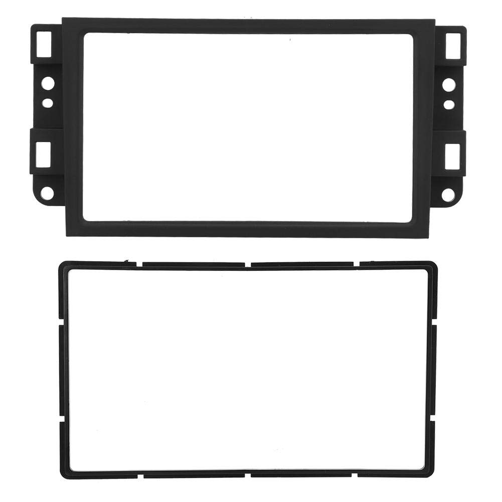 2 DIN Car Stereo Frame - Plastic Radio DVD Player Mounting Kit | Modified Fascia Panel & Dash Installation | Perfect for Toyota, Honda, Ford Vehicle Upgrades | Home & Professional Auto Modification Use