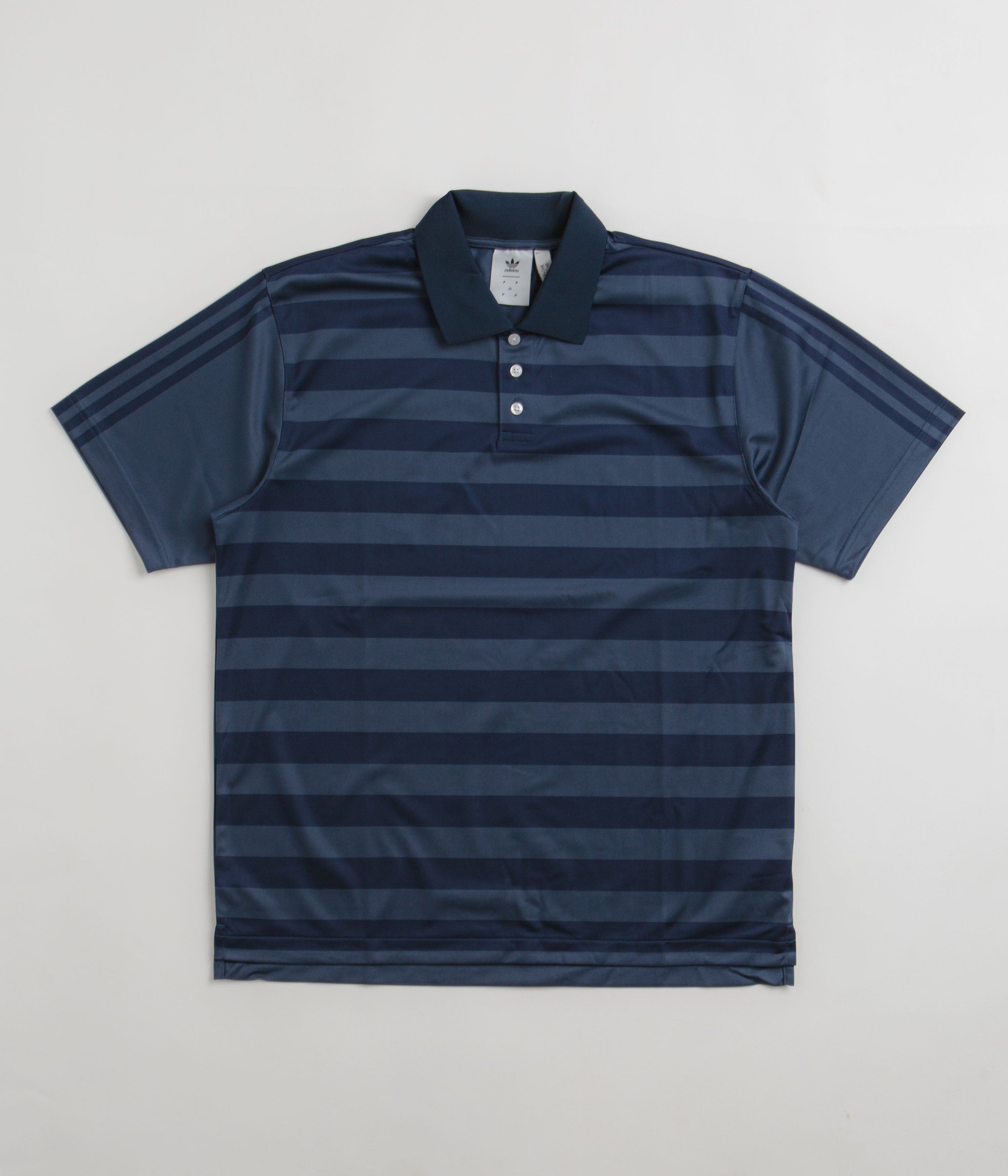 Adidas x Pop Trading Company Men's Polo Shirt - Navy Blue Casual Sport Shirt for Golf, Tennis & Everyday Wear