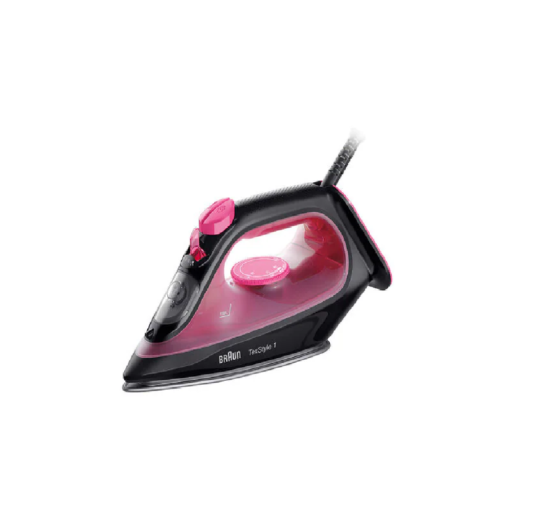 Braun TexStyle 1 Steam Iron - Powerful 1500W with Anti-Drip System & Self-Clean - Perfect for Wrinkles Removal on Clothes, Shirts, Dresses - Ideal for Home, Travel & Professional Use