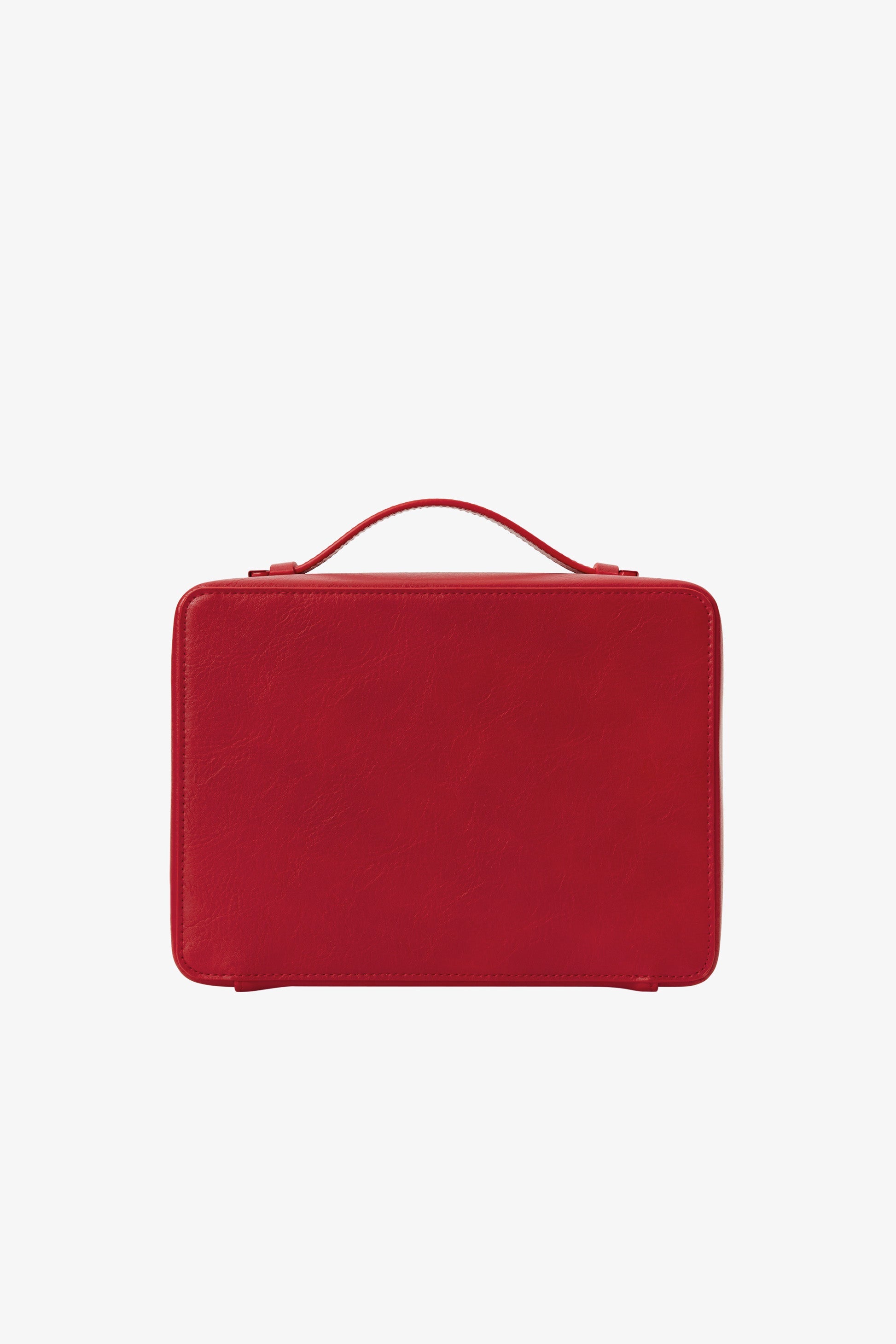 Text Me Red Cosmetic Makeup Bag - Travel Organizer for Toiletries, Brushes & Beauty Essentials | Perfect for Travel, Gym & Daily Use