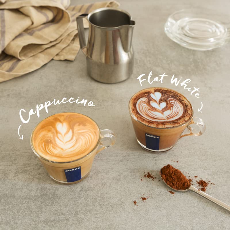 Lavazza Super Crema Whole Bean Coffee - Medium Espresso Roast, Premium Arabica & Robusta Blend, 2.2 lb Bag (Pack of 8) - Perfect for Home Brewing, Cafes & Office Coffee Stations