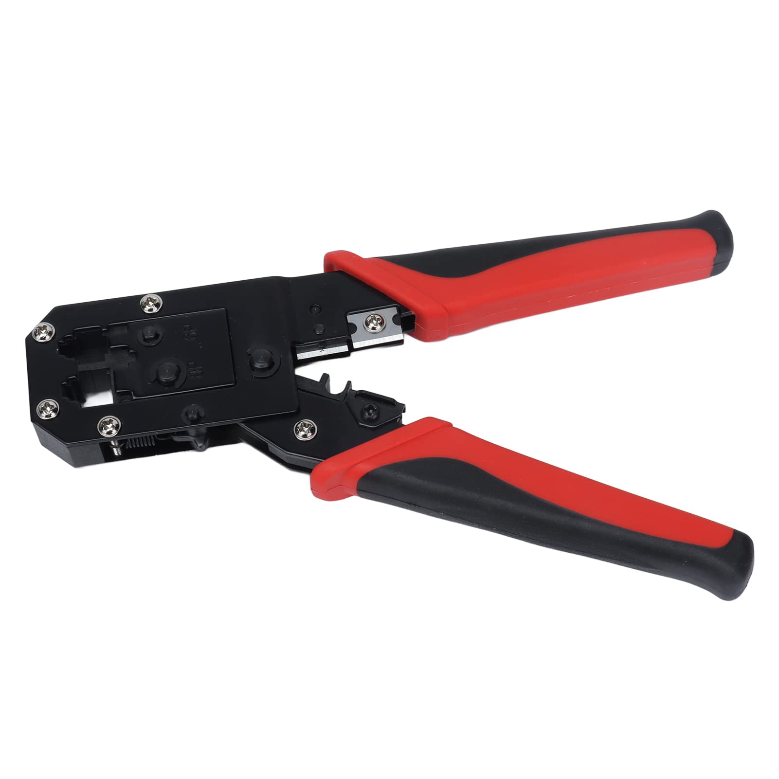Walfront Ratchet Crimping Pliers - Self-Adjustable Ferrule Crimper Tool for 8P & 6P Terminals | Multi-Functional Wire Crimper for Electrical & DIY Projects | Perfect for Automotive, Home Wiring & Electronics Repair