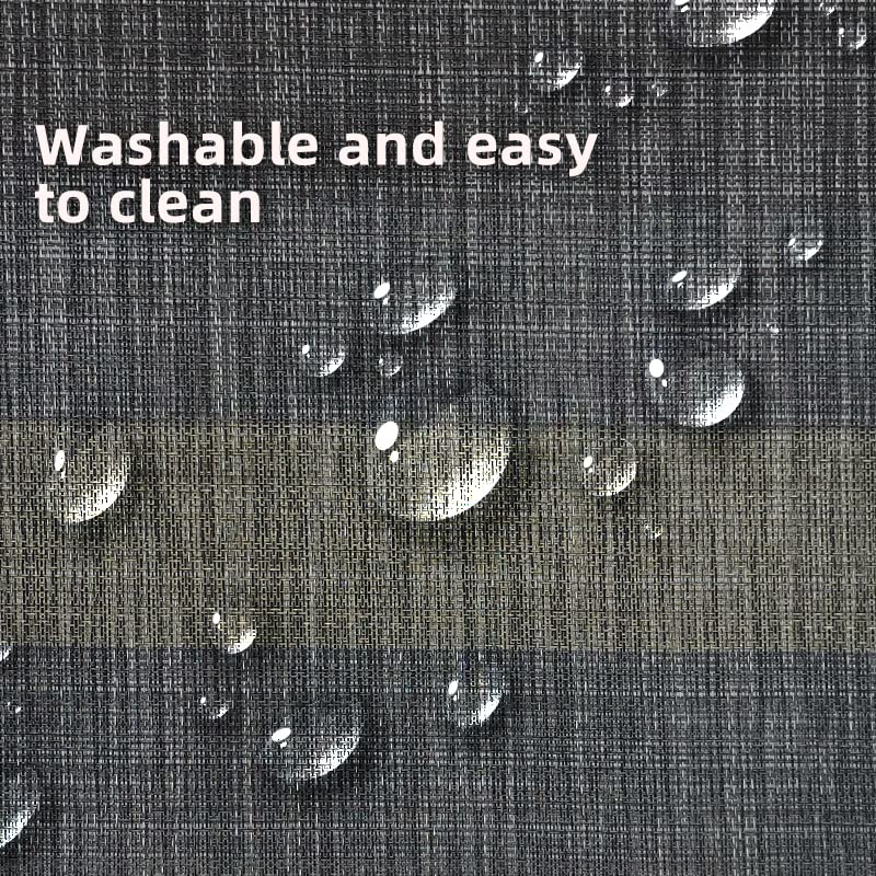 Premium 4-Pack Vinyl Woven Placemats - Non-Slip, Washable & Durable Table Mats for Indoor/Outdoor Use (Black) - Perfect for Dining Tables, Picnics, and Outdoor Entertaining