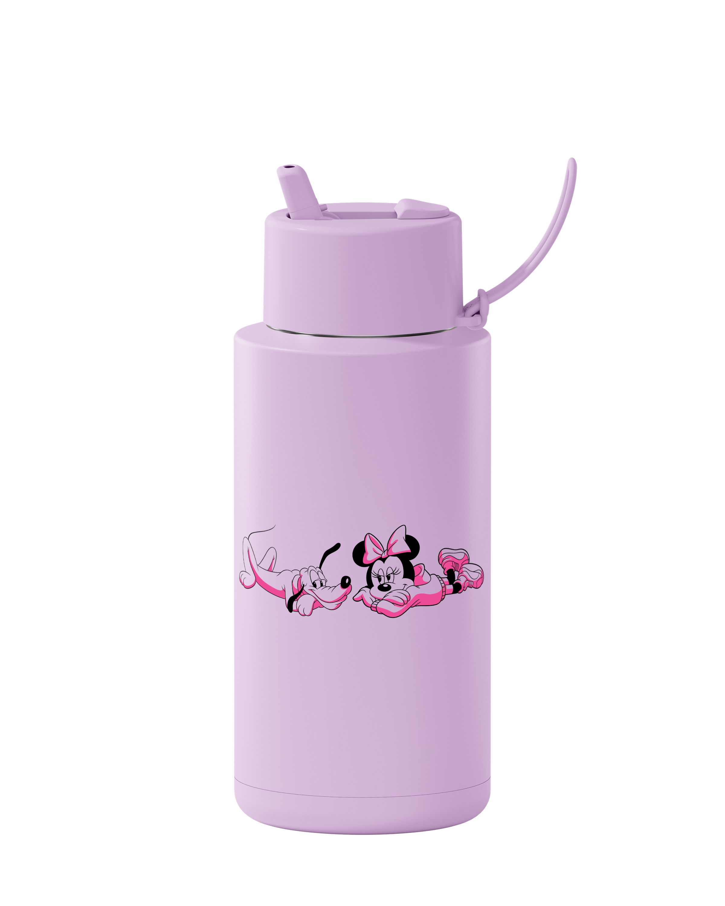 Mickey & Friends Ceramic Reusable Water Bottle 34oz (1000ml) - Insulated Travel Mug for Kids & Adults, Perfect for School, Gym, and Outdoor Activities