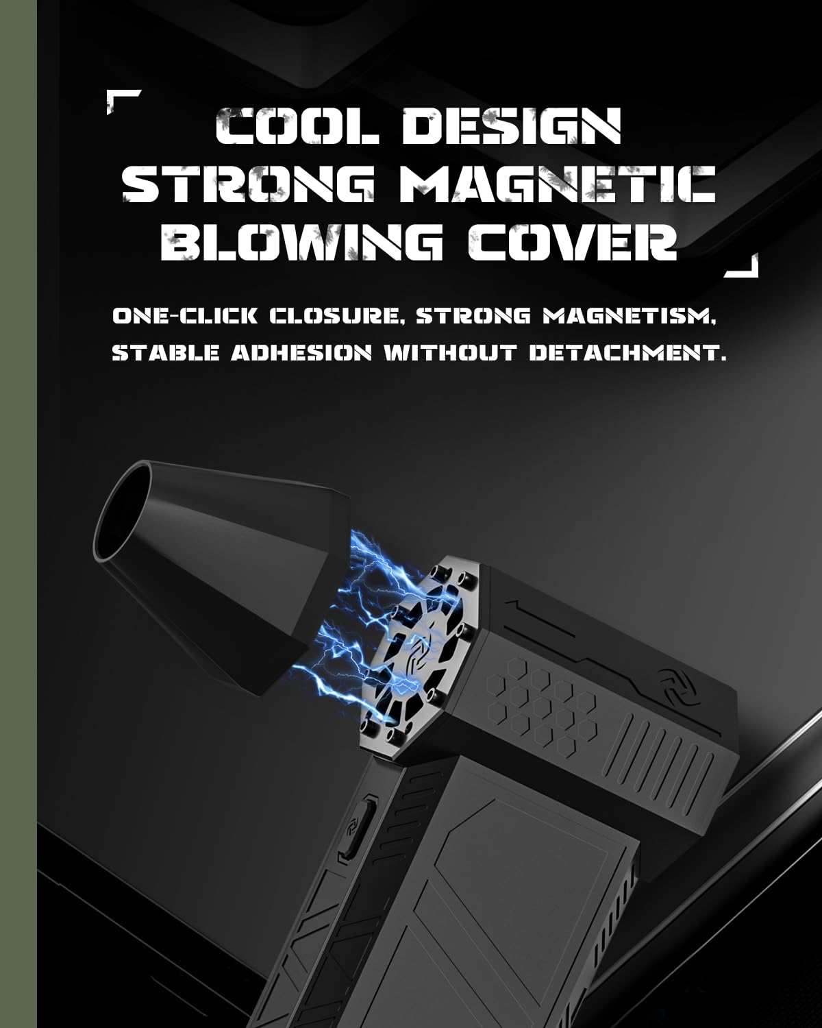 EUKI 150,000 RPM Cordless Electric Air Duster - Rechargeable High-Speed Air Blower with 3 Speed Settings for Keyboard Cleaning, PC Maintenance, Car Detailing, Air Bed Inflation & Home Dusting (Black) | Perfect for Electronics, Workspaces & Household Cleaning