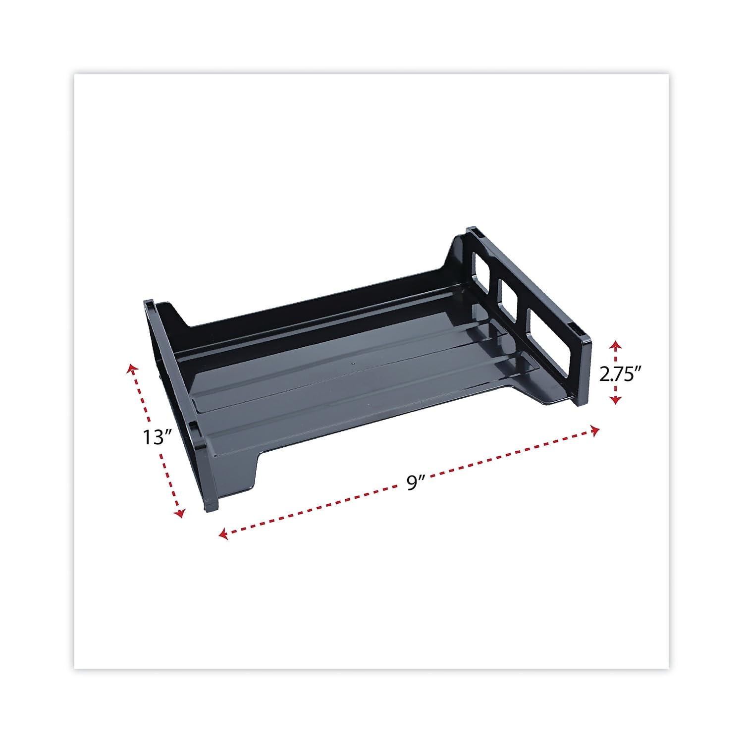 UNV08100 Universal Side Load Letter Desk Tray - Black - Organize Mail, Documents & Office Supplies - Perfect for Home, Office & Workspace Organization
