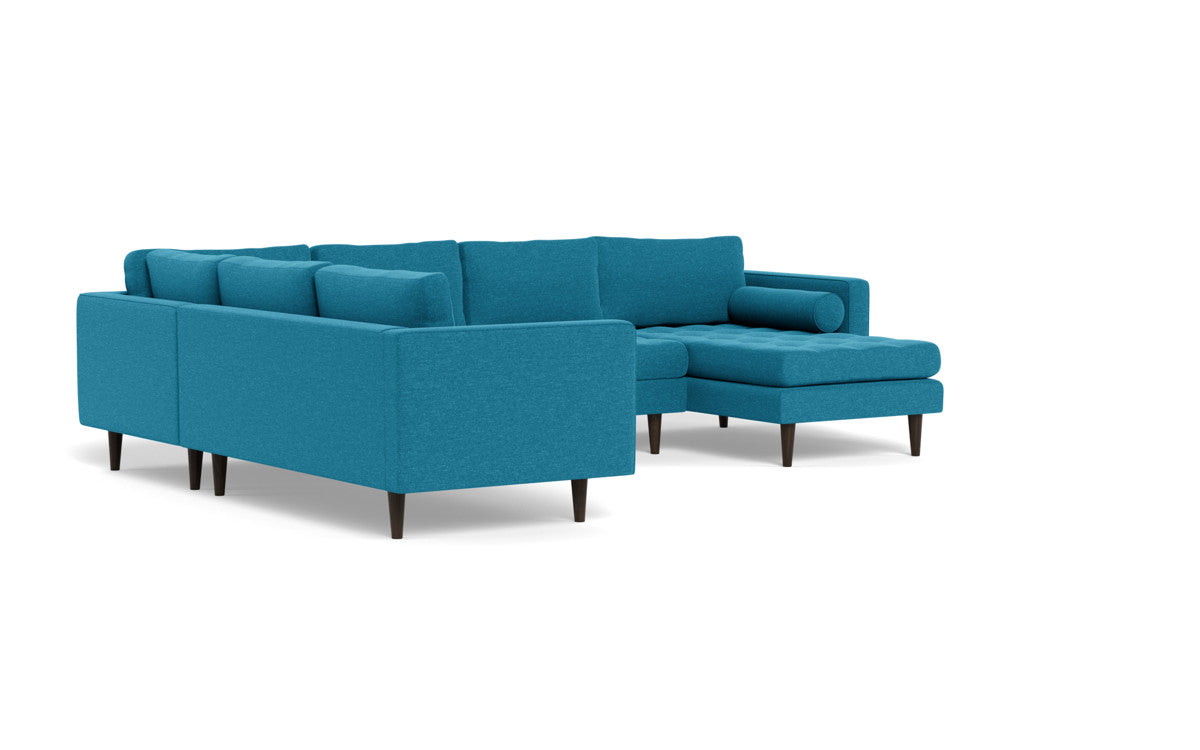 Ladybird 133 Corner Sectional Sofa with Right Chaise Lounge - Modern L-Shaped Couch for Living Room, Family Room & Home Theater