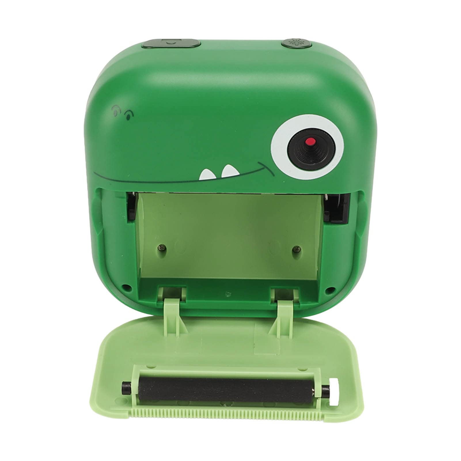 Kids Thermal Printer Camera - DIY Doodle Instant Print Toy with Cartoon Dinosaur Design for Boys & Girls | Perfect for Birthday Gifts, Travel Activities & Creative Play (Green)