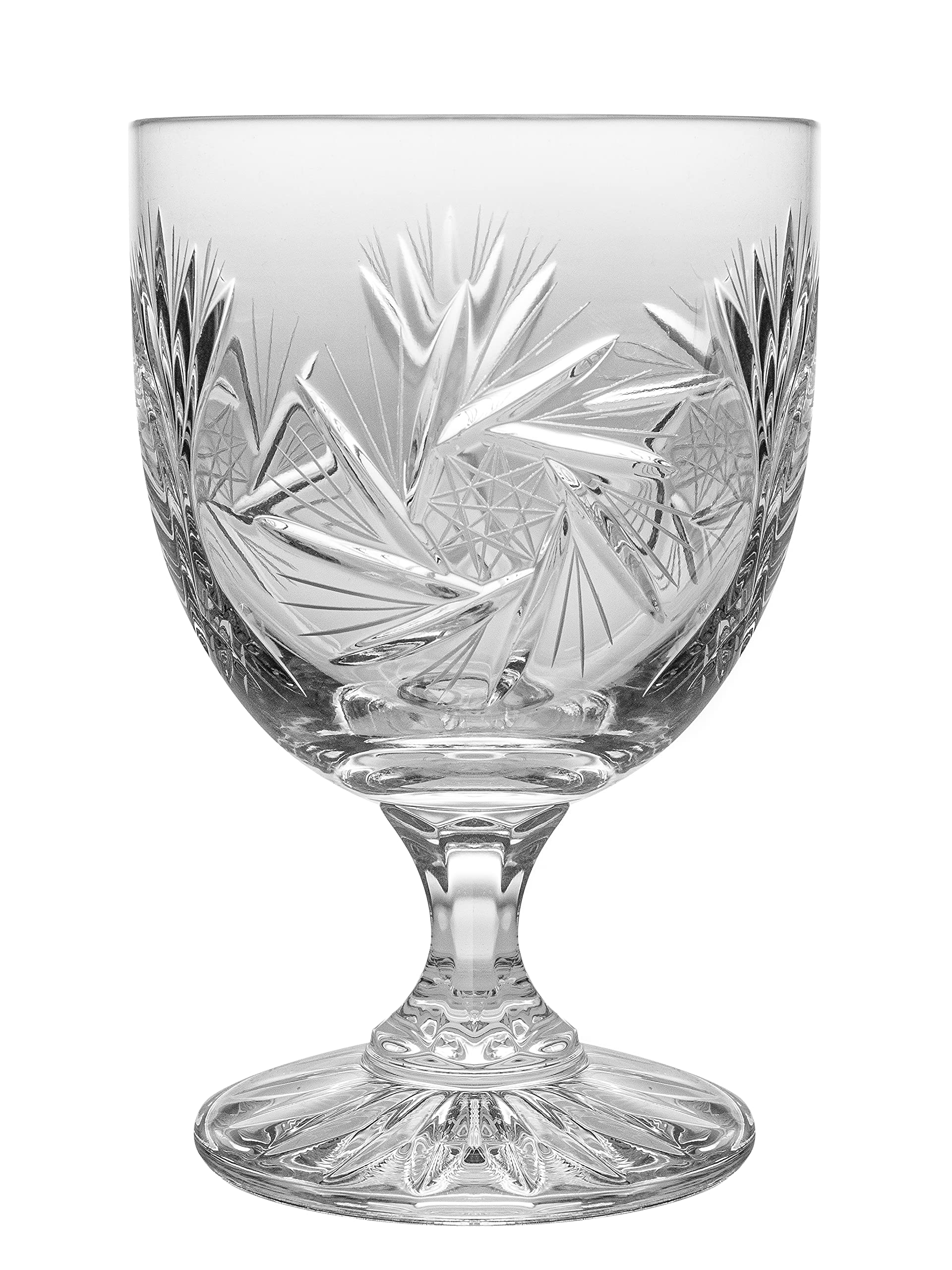 Premium Handmade Cut Crystal Glass Dessert Cups - Set of 6 (8 oz Capacity) - Elegant Ice Cream Bowls, Parfait Glasses & Fruit Cups for Sundaes, Yogurt & Desserts - European Made Luxury Servingware for Parties, Weddings & Fine Dining
