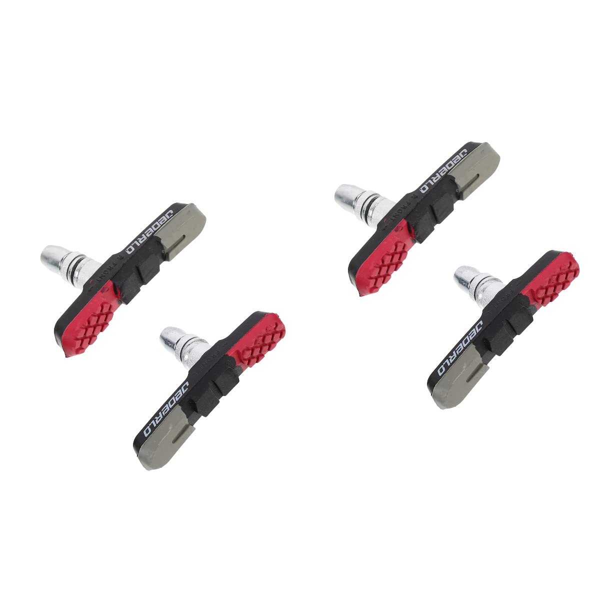 DOITOOL 2 Pairs Bicycle Brake Pads - V-Brake Pads for Mountain Bikes & Stationary Bikes - High Performance Virgin Rubber Brake Blocks with Caliper Tool - Perfect for Road Cycling, Commuting & Off-Road Adventures