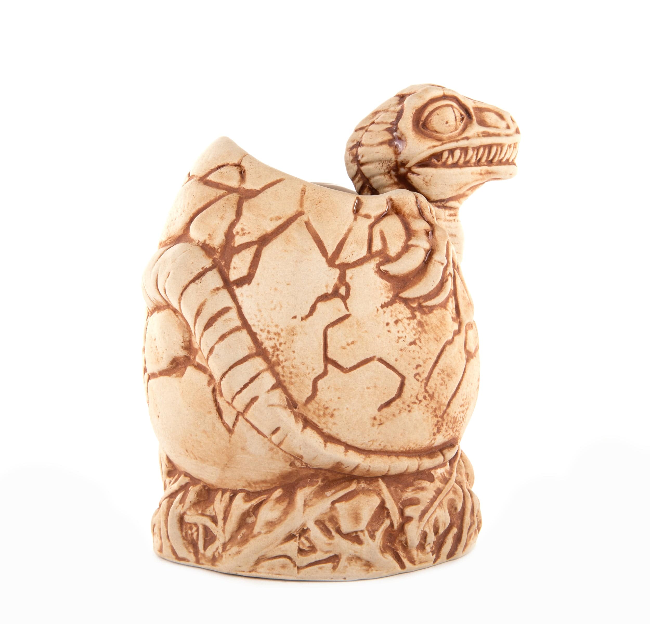 Jurassic Park Baby Raptor Tiki Mug - Collectible Ceramic Cup for Dinosaur Fans - Perfect for Movie Nights, Themed Parties & Home Decor