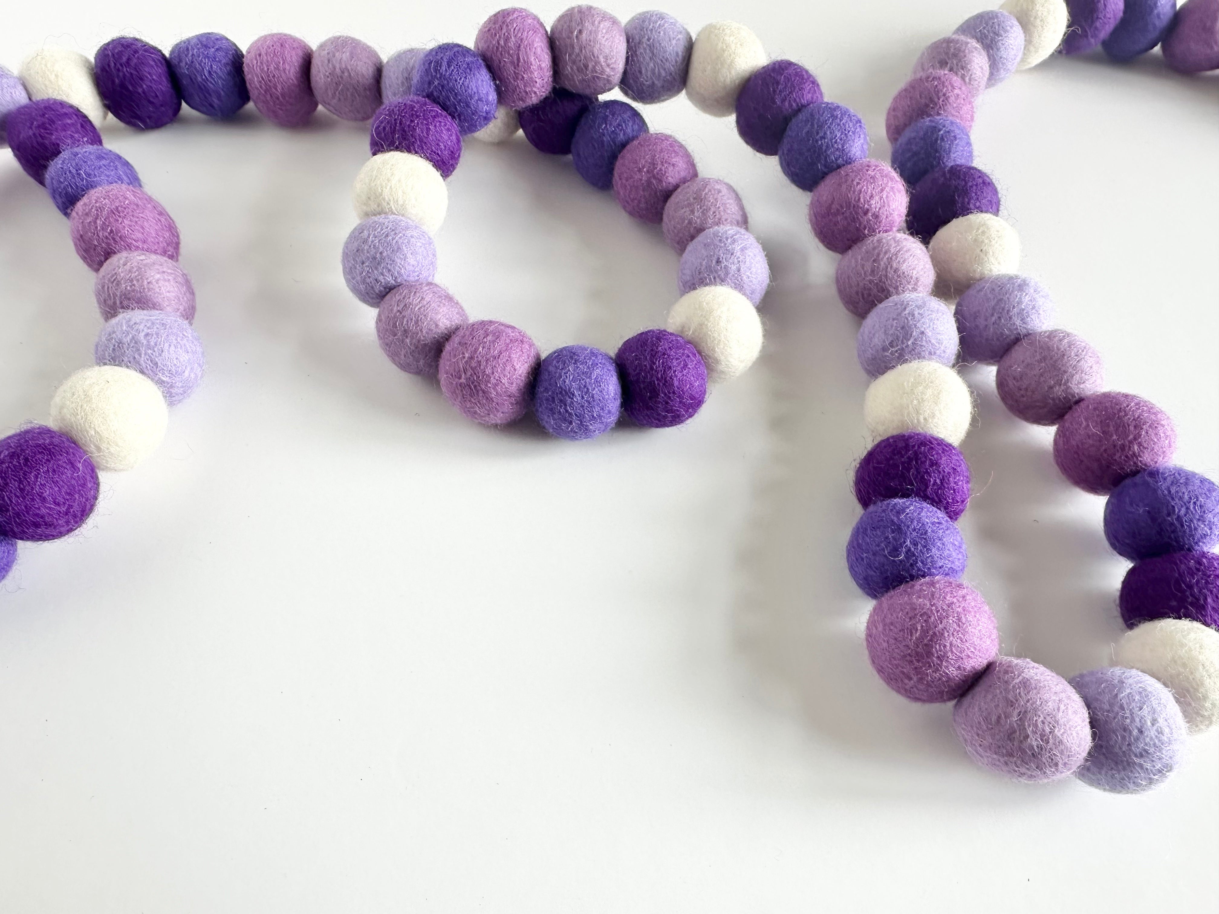 Gradient of Purples Garland - Elegant Purple Ombre Floral Garland for Weddings, Home Decor & Party Decorations