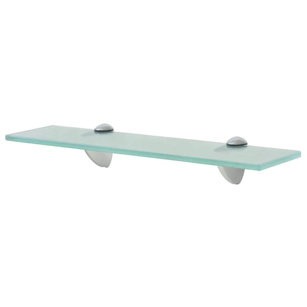Clear Glass Floating Wall Shelf - 15.7