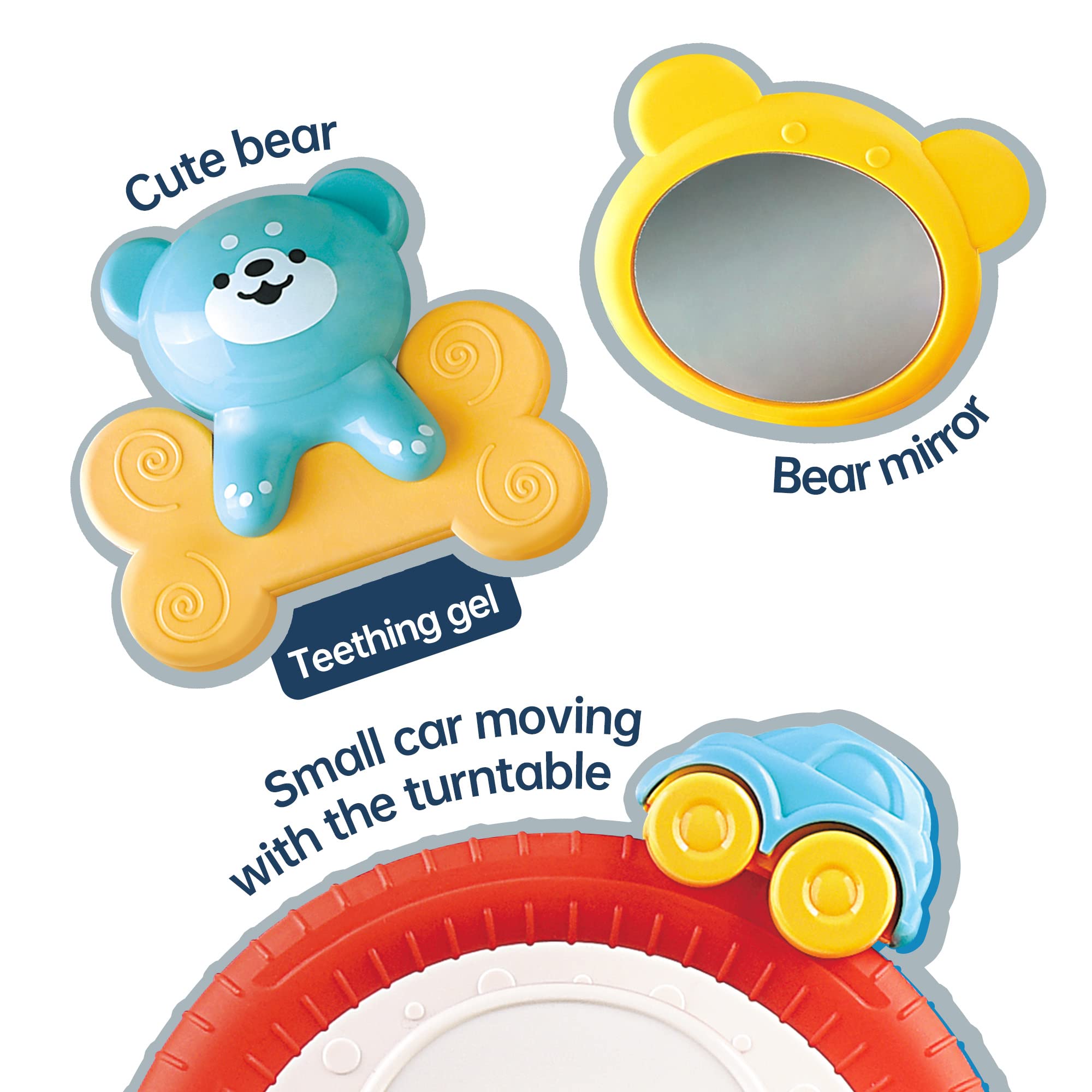 Best Baby Car Seat Toys with Steering Wheel - Fun & Safe Travel Toy for Toddlers on Long Car Rides - Perfect for Road Trips & Family Vacations