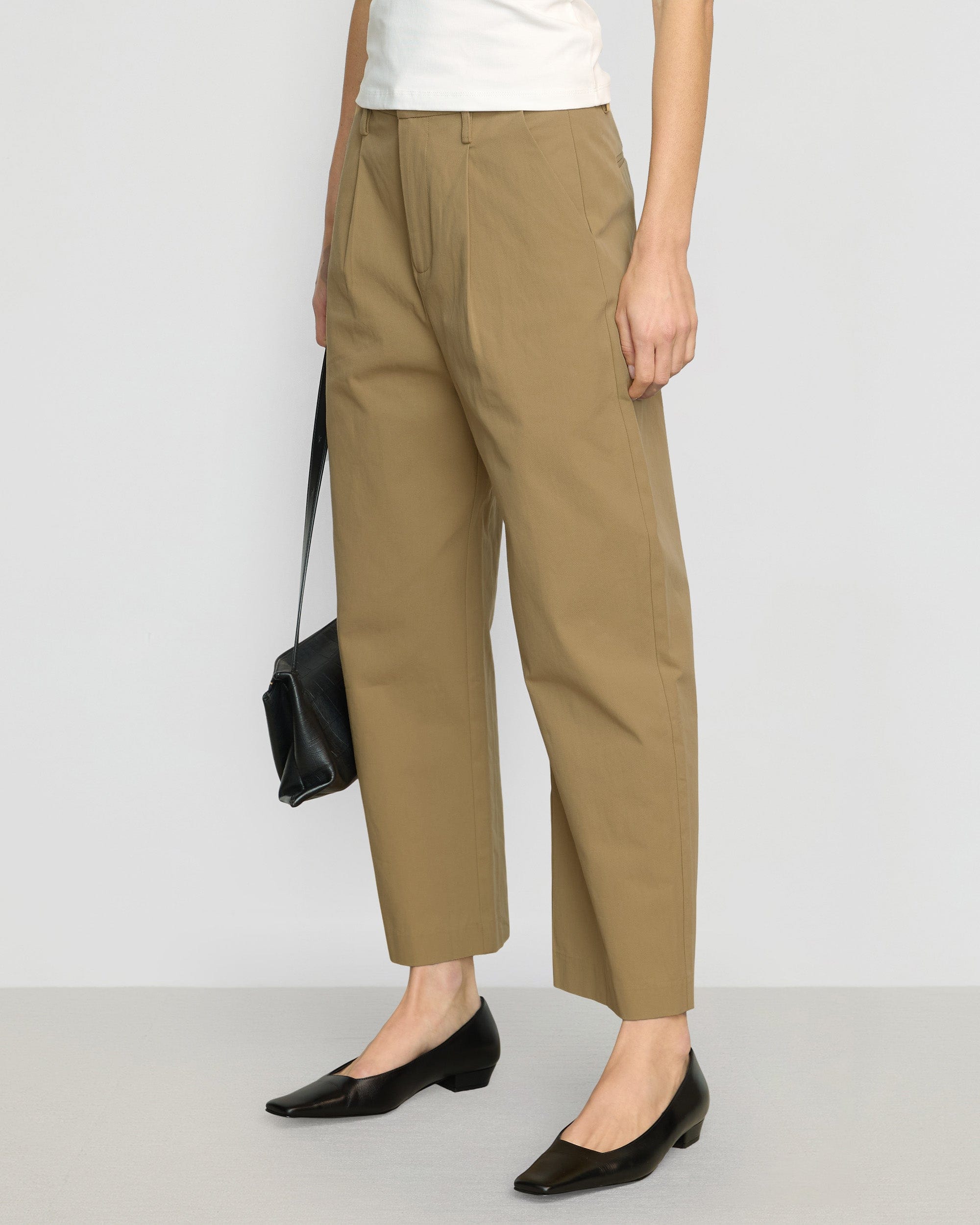 Meira Tailored Cropped Pants for Women - High Waist Slim Fit Office Pants - Professional Work Pants for Business Casual & Office Wear - Perfect for Work, Interviews & Formal Occasions