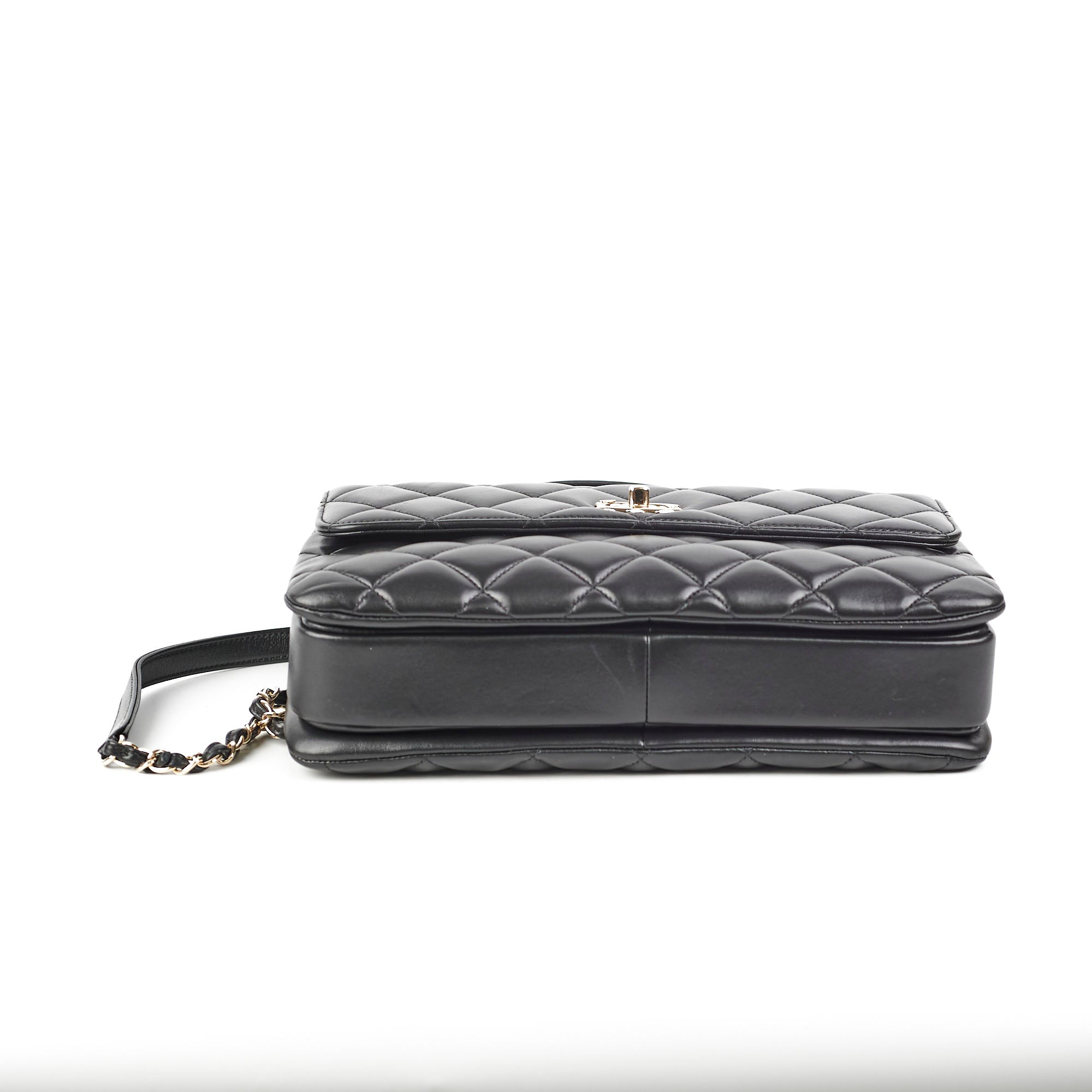 Chanel Trendy CC Medium Lambskin Black Quilted Shoulder Bag 24S Collection - Luxury Designer Handbag for Women, Perfect for Date Night & Special Occasions