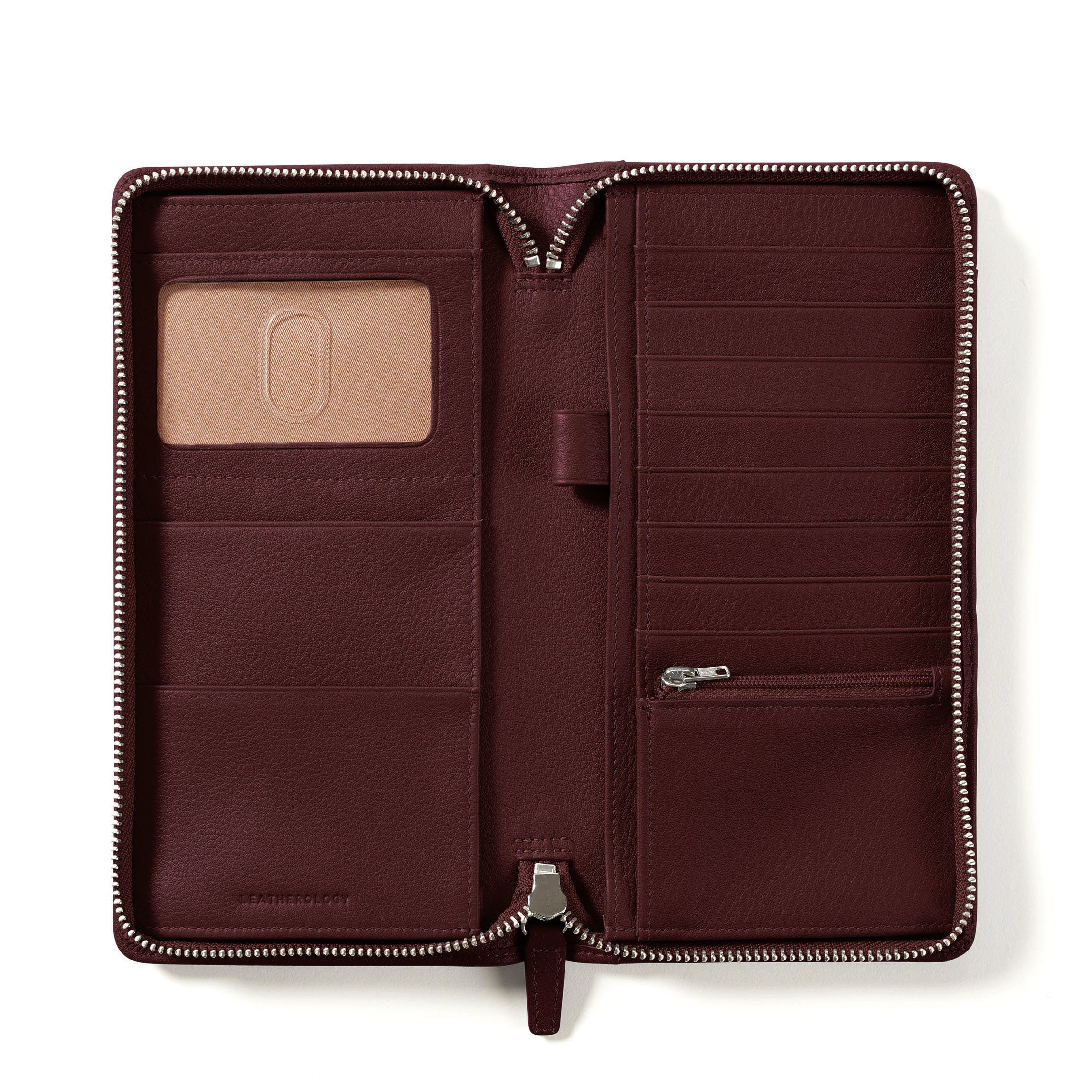 Leather Zip Around Travel Wallet for Women & Men - RFID Blocking Passport Holder with Multiple Card Slots - Perfect for Airplane, Business Trips & Daily Use