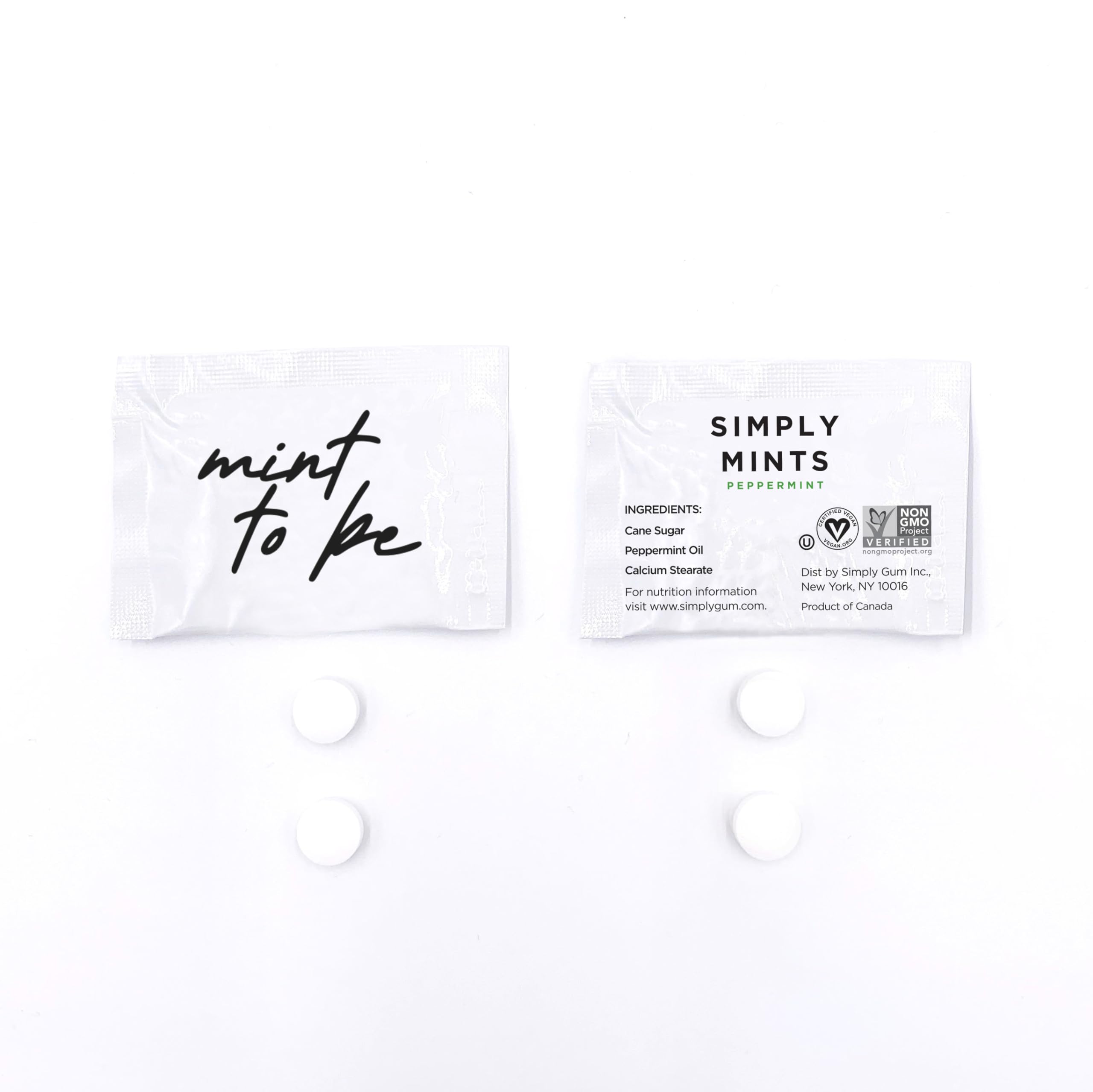 Simply Gum Individually Wrapped Peppermint Mints - 